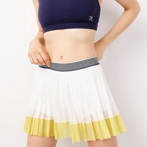 J CREW | New Balance x J Crew Color Block Pleated Tennis Skirt